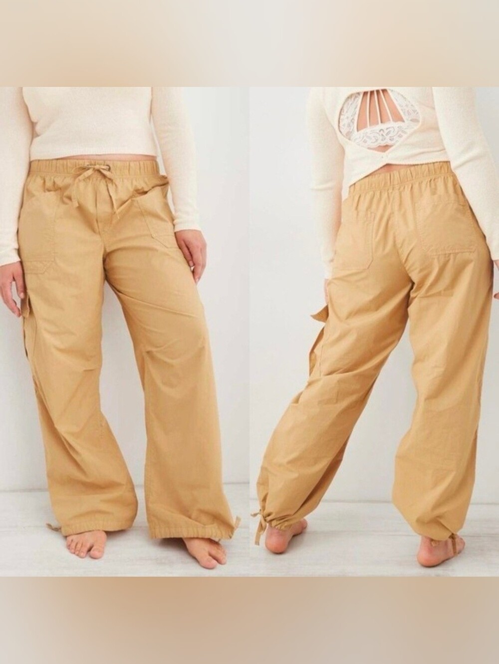 EUC Aerie Parachute Cargo Pants Size LARGE